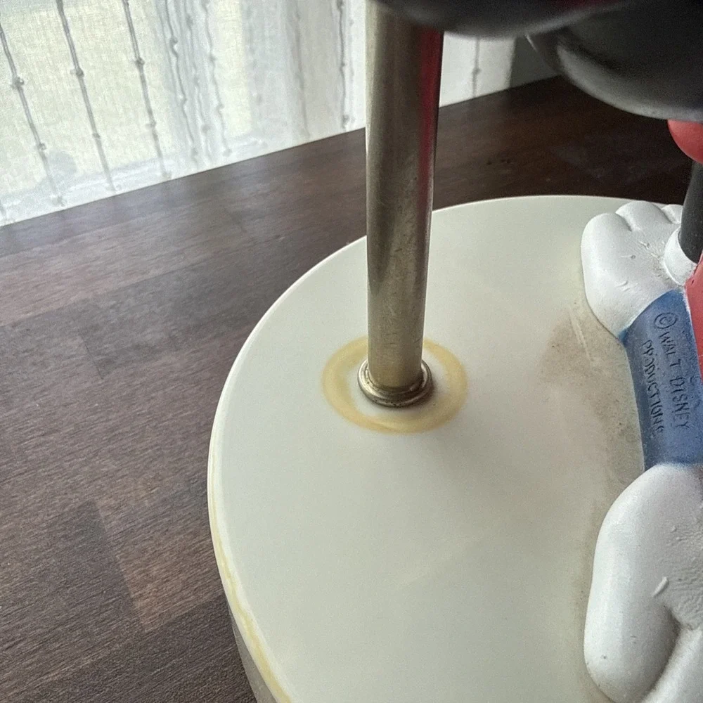 Vintage Walt Disney Mickey Mouse Nursery Lamp / Night Light 1980s Works